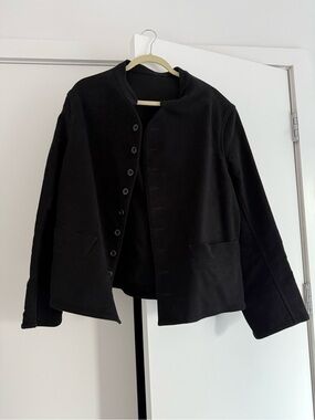 Anatomica Premium Japanese Men’s Black Sueded Cotton Coat